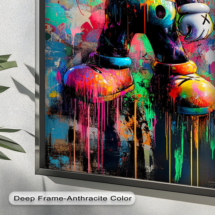 KAWS Street Blaster – Graffiti Pop Oil Painting
