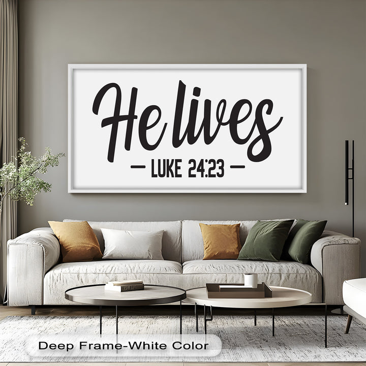 He Lives – Luke 24:23 Christian Oil Painting