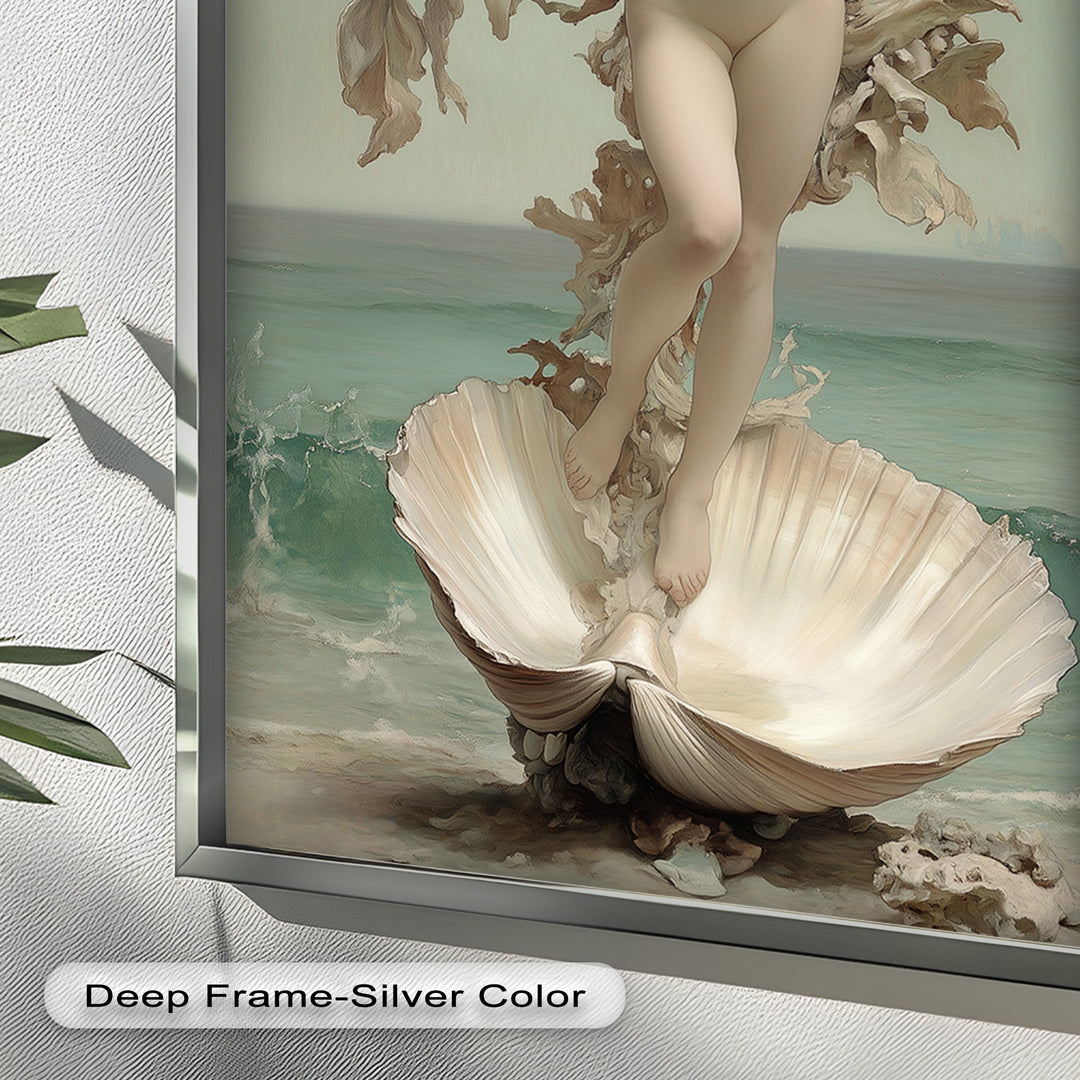 Ethereal Awakening – Renaissance Venus Rising Oil Painting