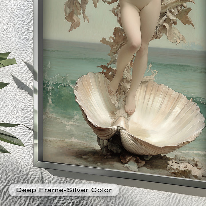 Ethereal Awakening – Renaissance Venus Rising Oil Painting