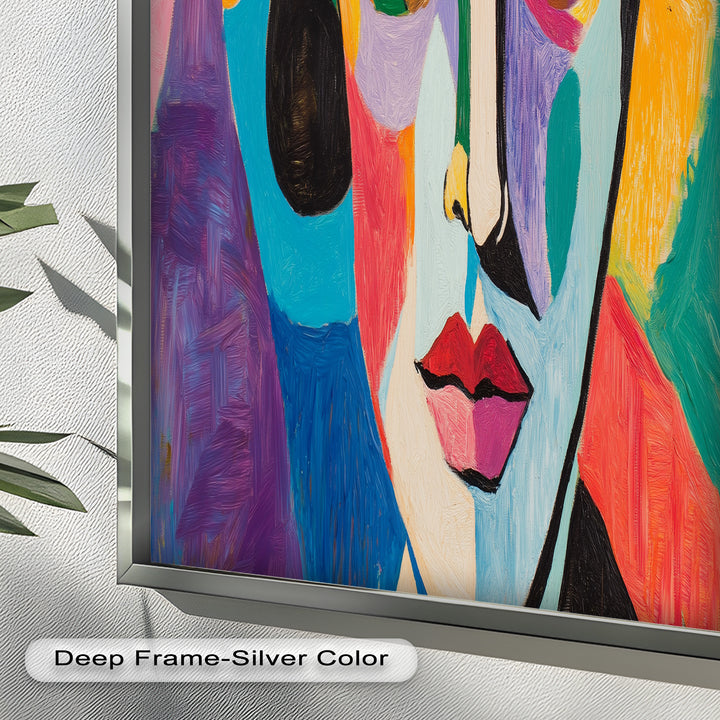 Frauenporträt Ölgemälde – Fauvistische expressionistische Kunst