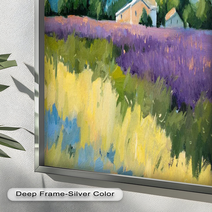 Lavender Fields in Provence – Impressionist Landscape Oil Painting