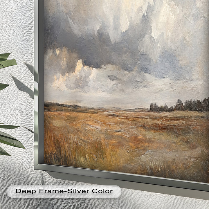 Prairie Horizon – Vintage Oil Painting