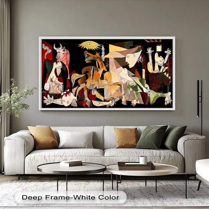 Fragmented Reflection – Abstract Portrait Picasso Oil Painting