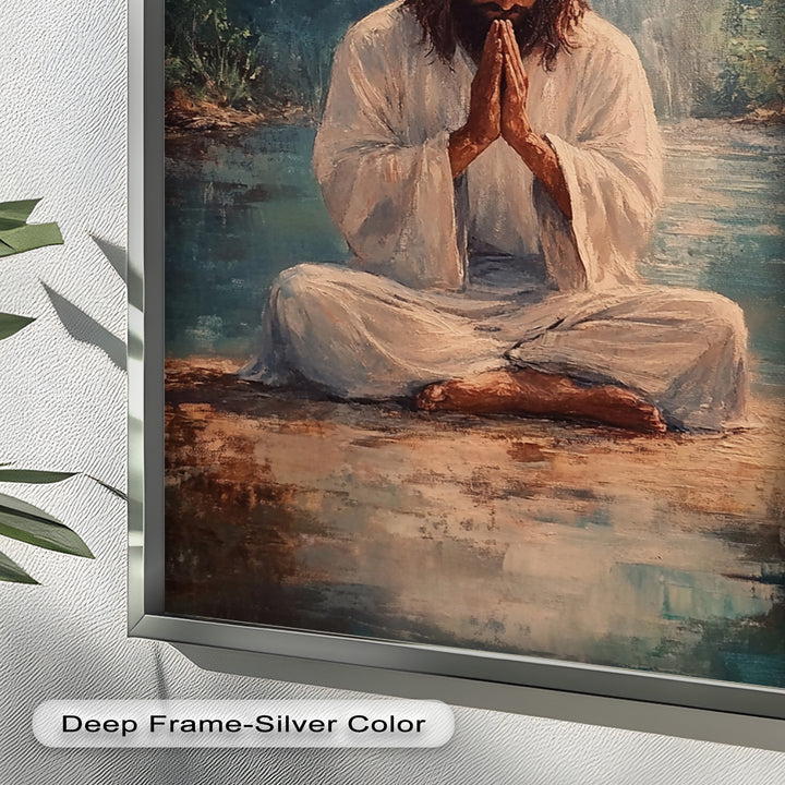 Psalm 46:10 – Be Still and Know Bible Verse Oil Painting