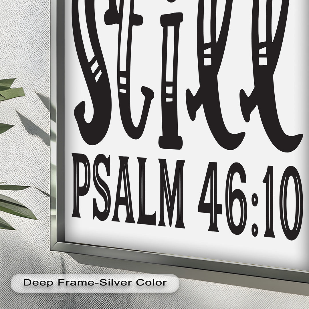 Sei still – Psalm 46:10 Bibel Bibel Ölgemälde