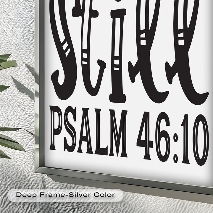 Sei still – Psalm 46:10 Bibel Bibel Ölgemälde