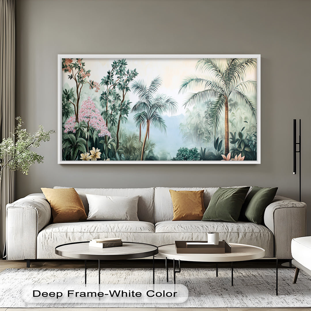 Jungle View – Tropical Floral Oil Painting
