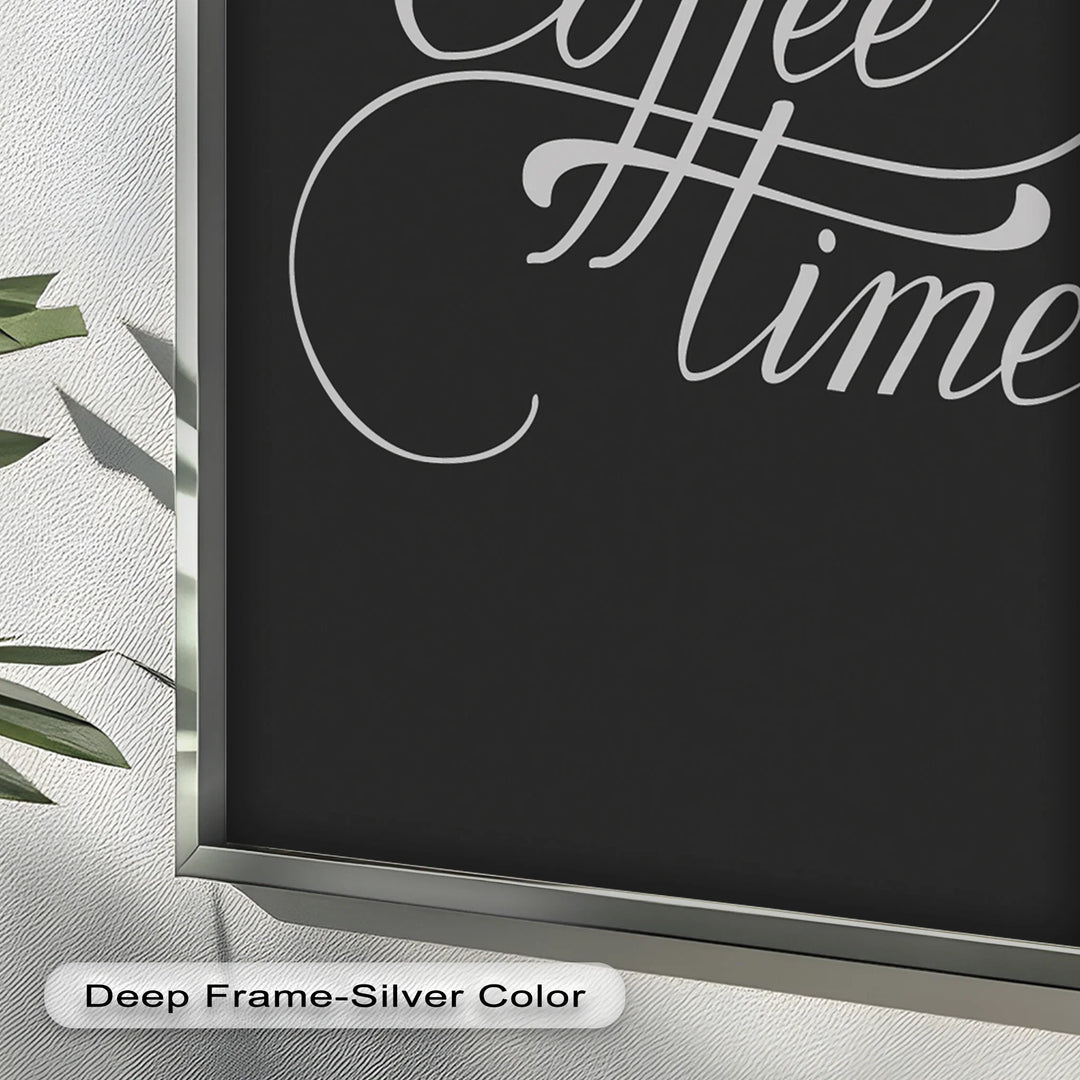 Coffee Time Script Art – Calligraphy Oil Painting - MyPhotoStation