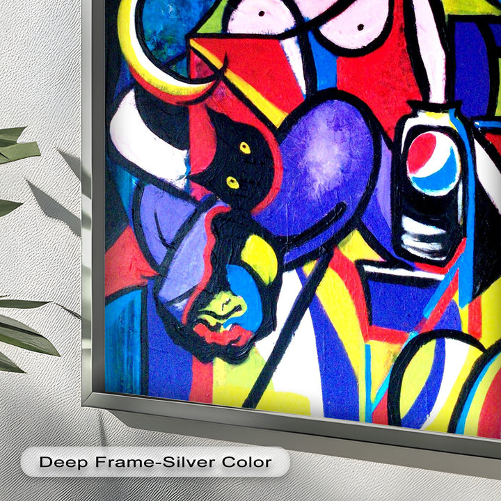 Bold Pepsi Pop Art Wall Art – Abstract Oil Painting