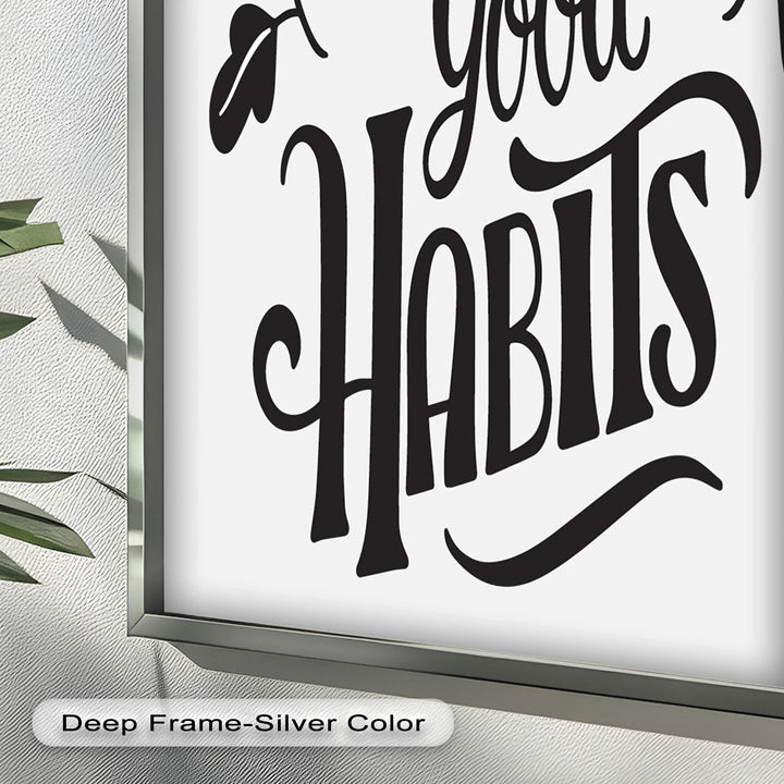 Build Good Habits – Motivational Oil Painting - MyPhotoStation