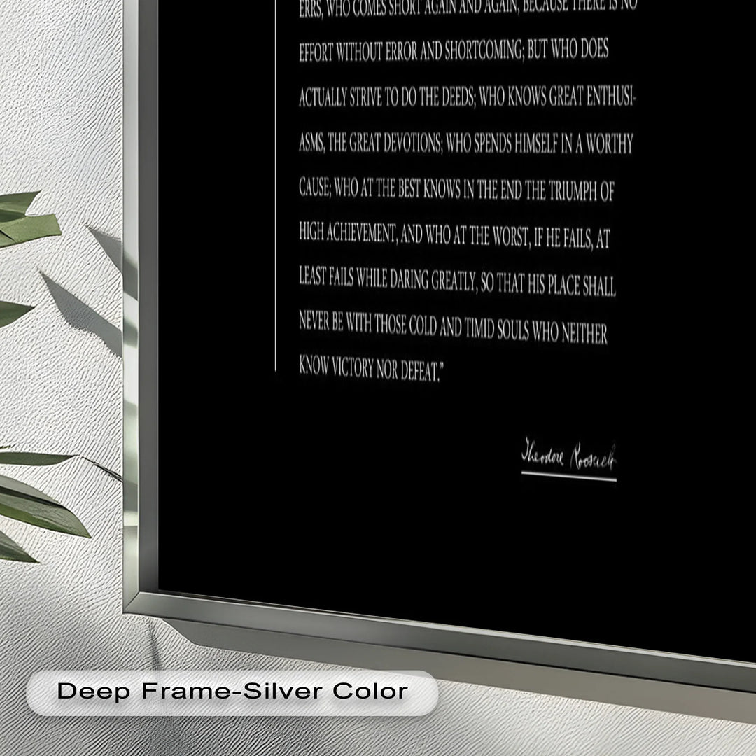 The Man in the Arena – Inspirational Quote Oil Painting - MyPhotoStation