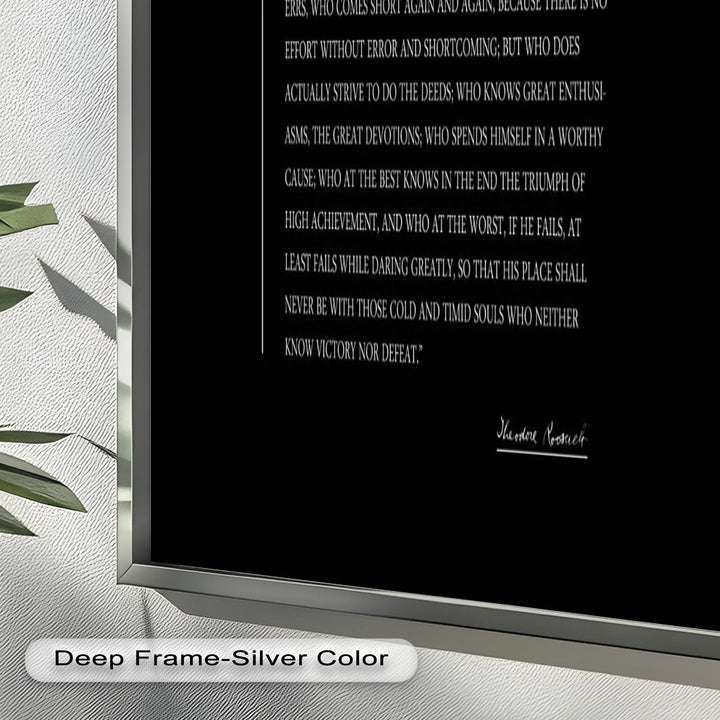 The Man in the Arena – Inspirational Quote Oil Painting - MyPhotoStation