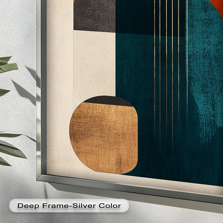 Modern Resonance – Abstract Geometric Oil Painting