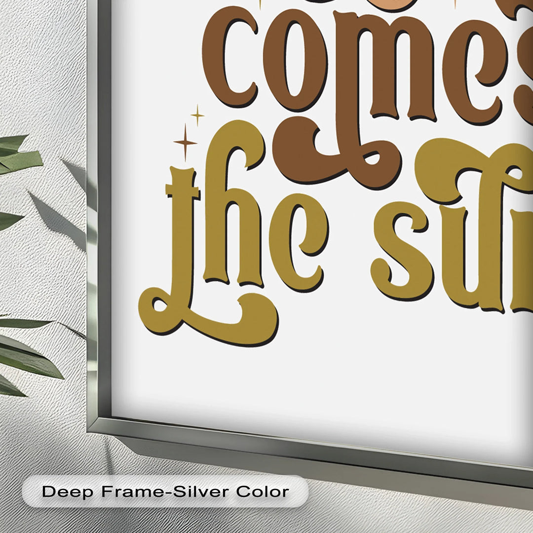 Here Comes the Sun – Positive Vibes Oil Painting - MyPhotoStation