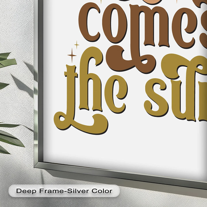 Here Comes the Sun – Positive Vibes Oil Painting - MyPhotoStation