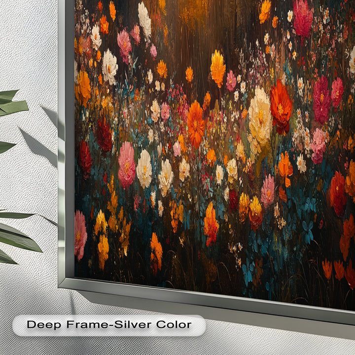 Autumn Floral Meadow – Colorful Nature Oil Paintings