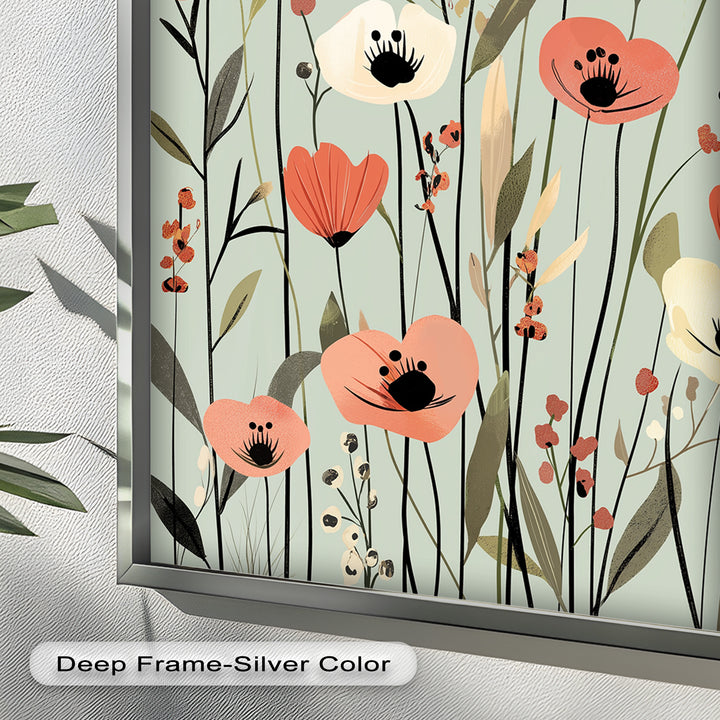 Wild Meadow Whispers – Boho Blumen Ölgemälde