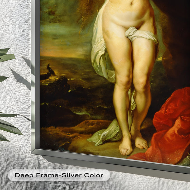 Andromeda Bound – Mythological Renaissance Nude Oil Painting