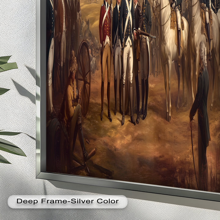 Command and Honor – Revolutionary Army Oil Painting
