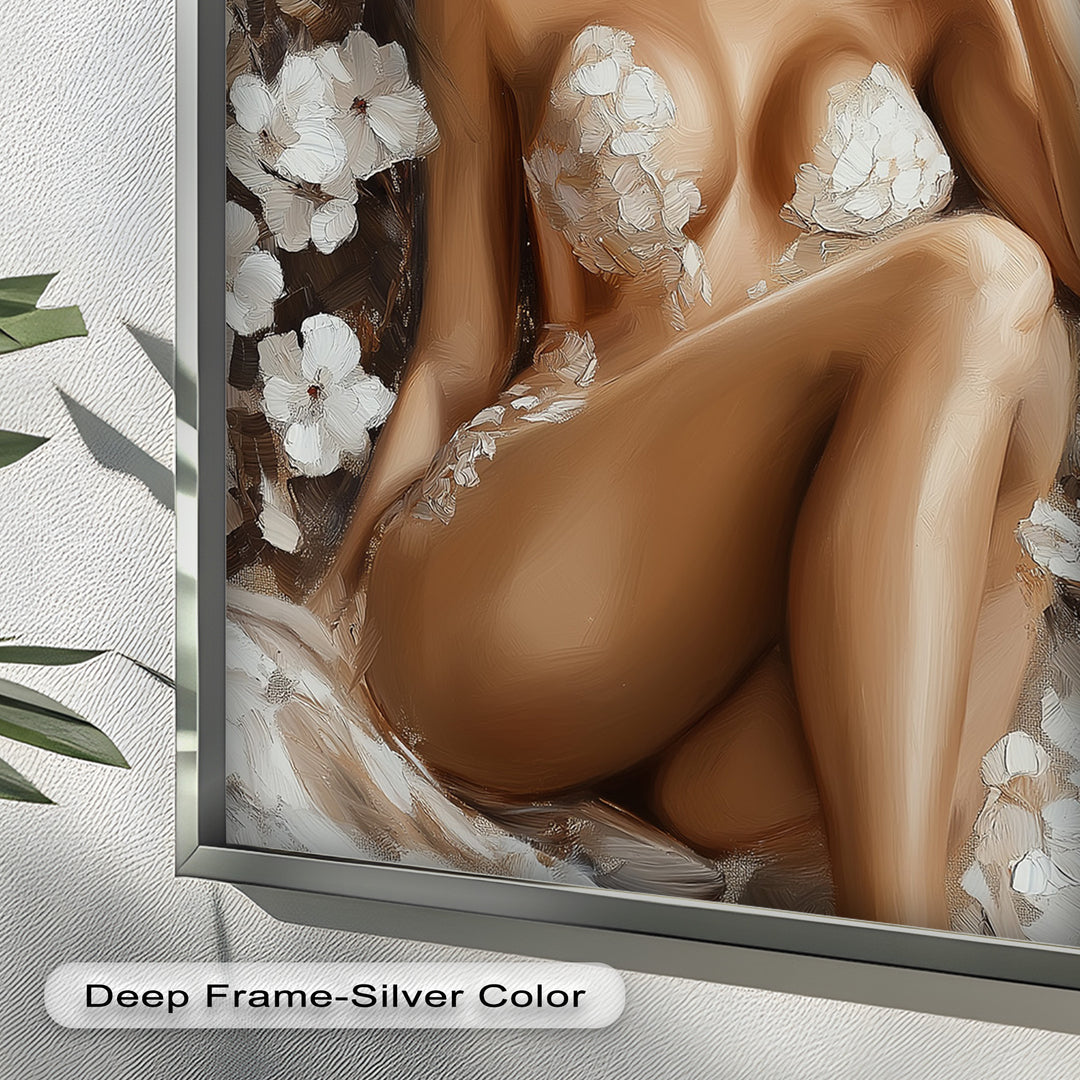 Blossom Muse – Romantic Nude Oil Painting