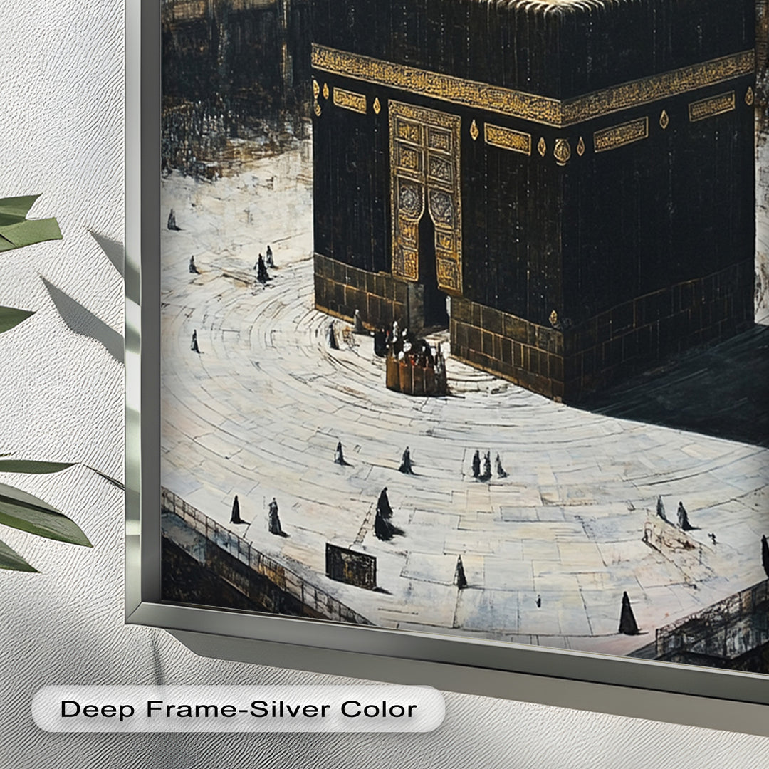 Kaaba Mecca Wall Art – Religious Oil Painting