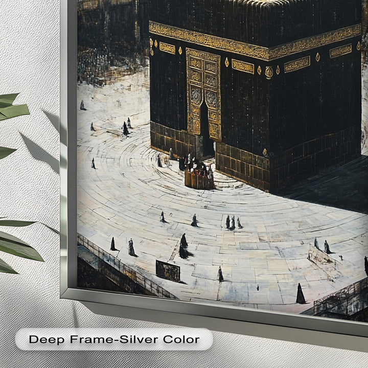 Kaaba Mecca Wall Art – Religious Oil Painting