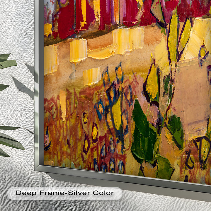 Sunlit Homestead – Expressive Impressionist Oil Painting