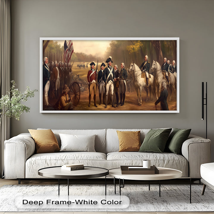 Revolutionary March – American Army Oil Painting