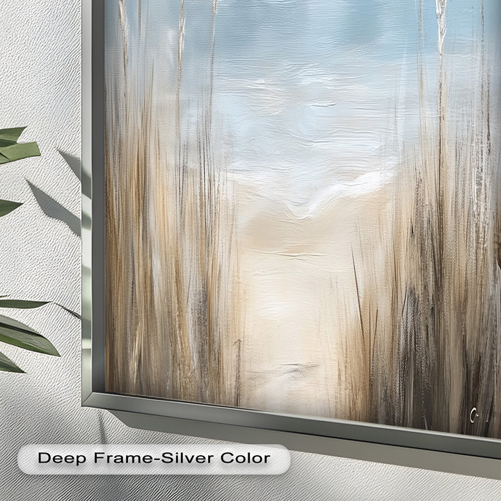 Coastal Beach Wall Art – Ocean Landscape Oil Painting