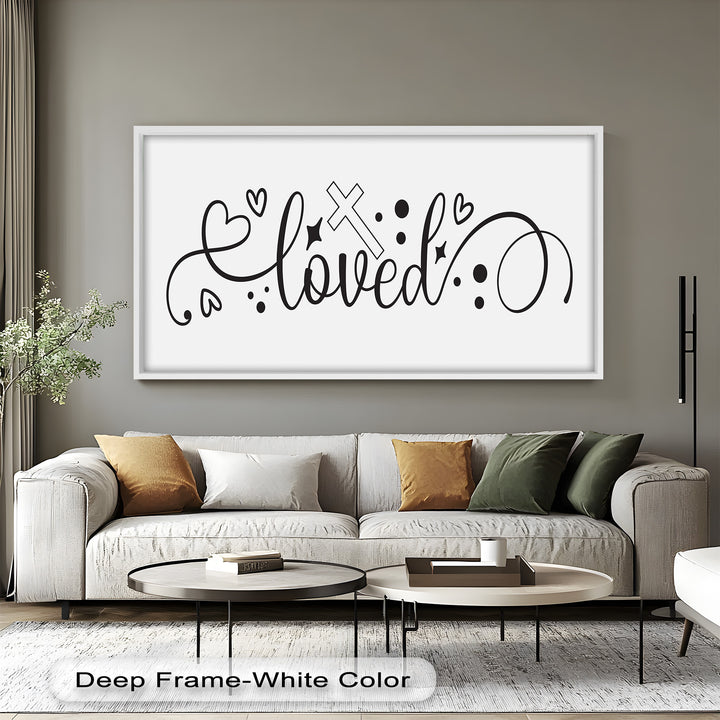 You Are Loved – Christian Bible Verse Oil Painting
