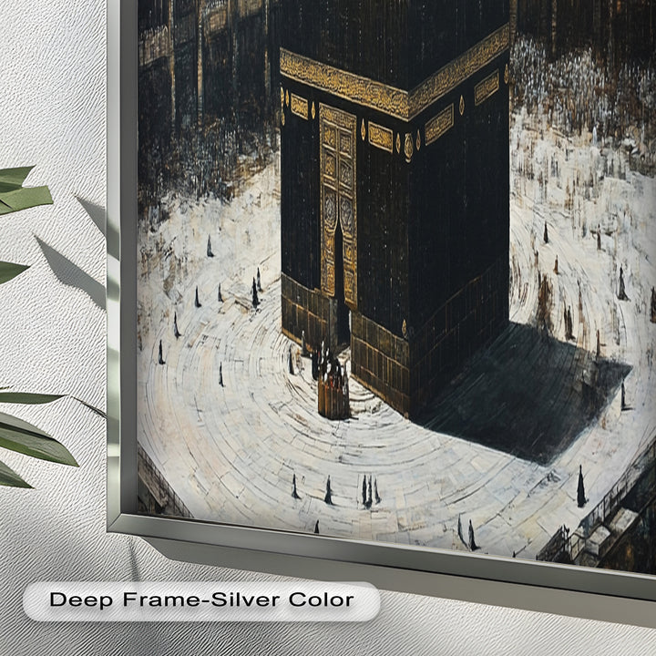 Kaaba Sacred Site Wall Art – Religious Oil Painting