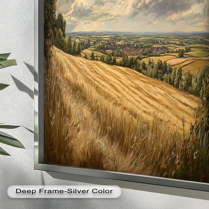 Golden Harvest View – Landscape Oil Paintings
