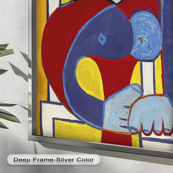 Color Harmony – Abstract Seated Woman Picasso Oil Painting