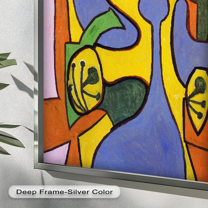 The Mask of Form – Bold Geometric Expression Picasso Oil Painting