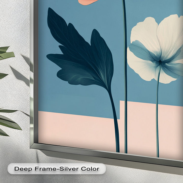 Serene Bloom – Boho Floral Oil Painting
