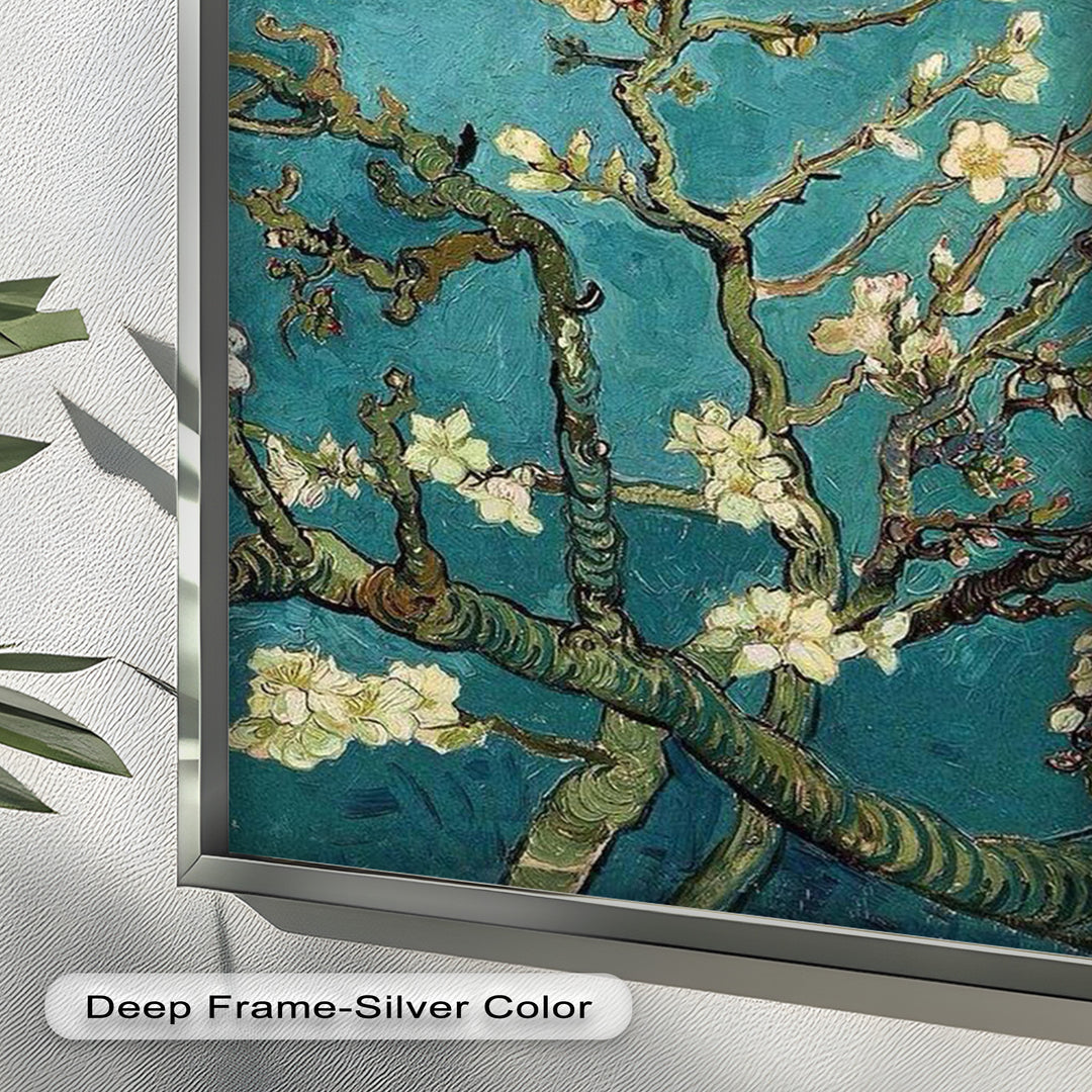 Spring Reverie – Blooming Almond Branches Flower Oil Painting