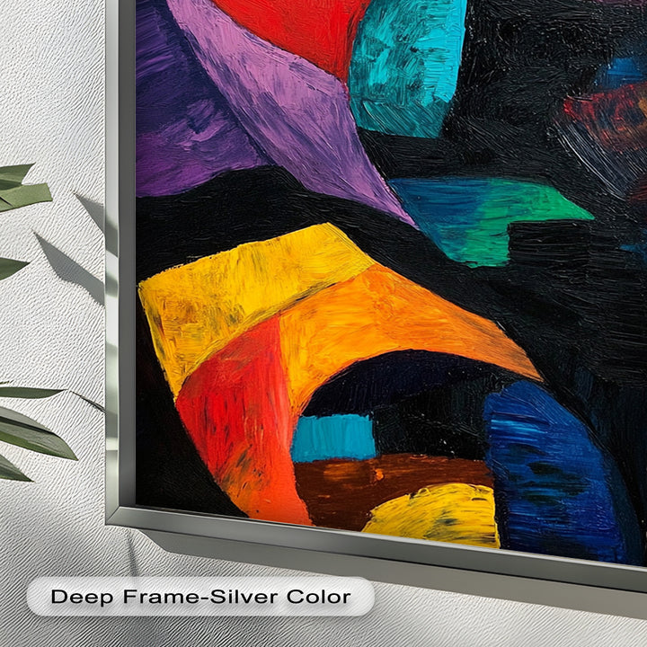 Abstract Eye Expression – Fauvism Oil Painting