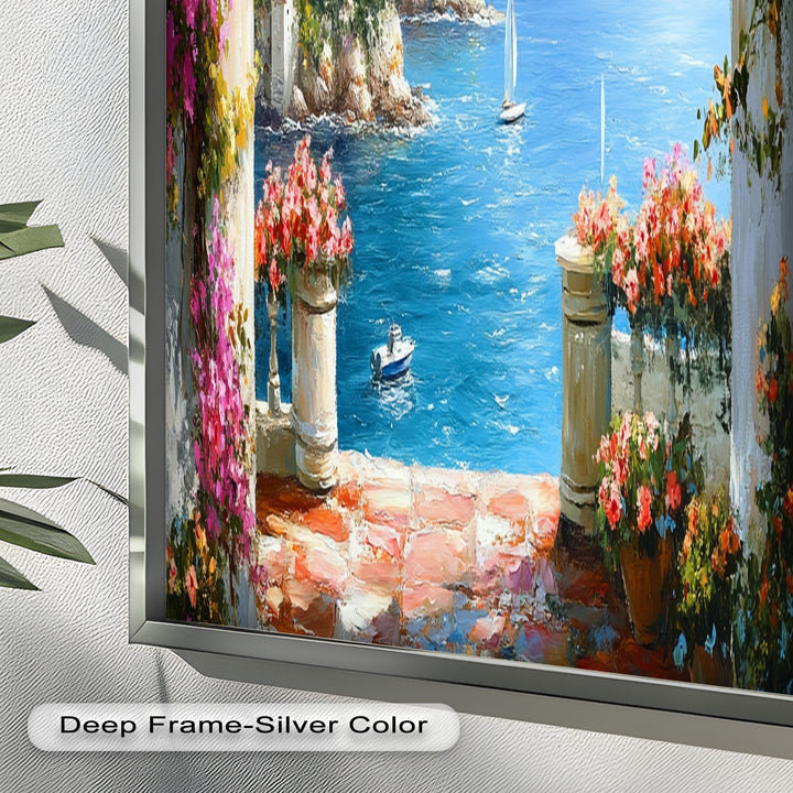 Mediterranean Coastal – Seaside Landscape Oil Painting