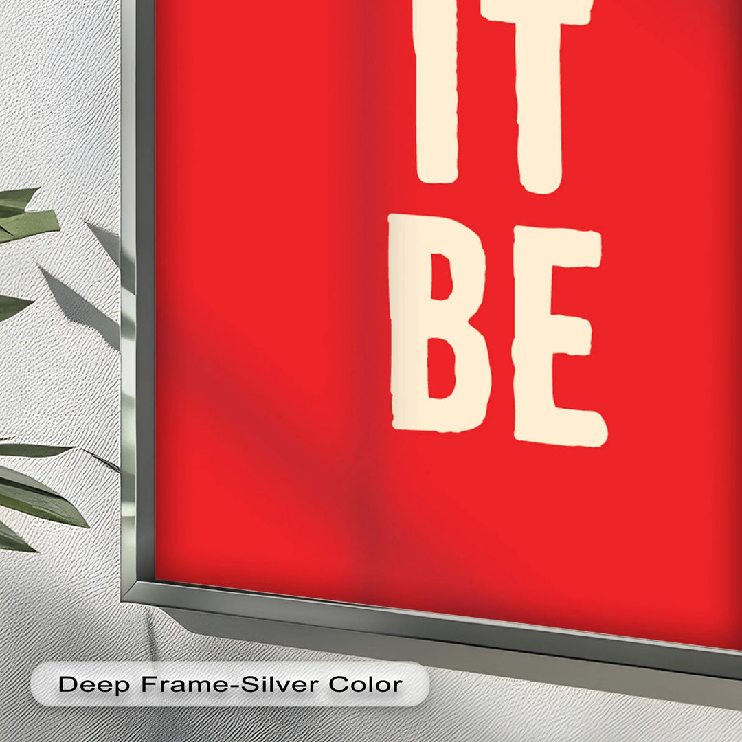 Let It Be – Red Oil Painting - MyPhotoStation