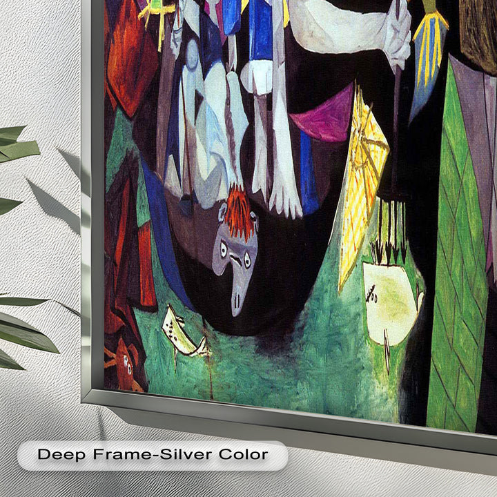 Night of the Spirals – Symbolic Surrealist Picasso Oil Painting
