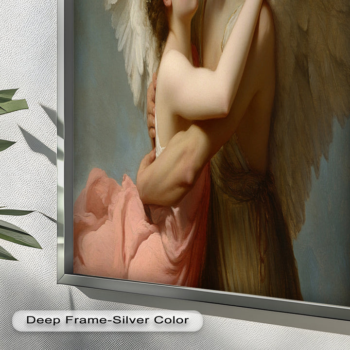 Heavenly Embrace – Cupid and Psyche Renaissance Love Oil Painting