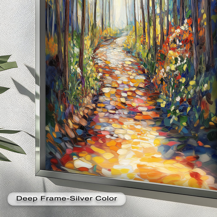 Forest Road to Somewhere – Expressive Oil Painting