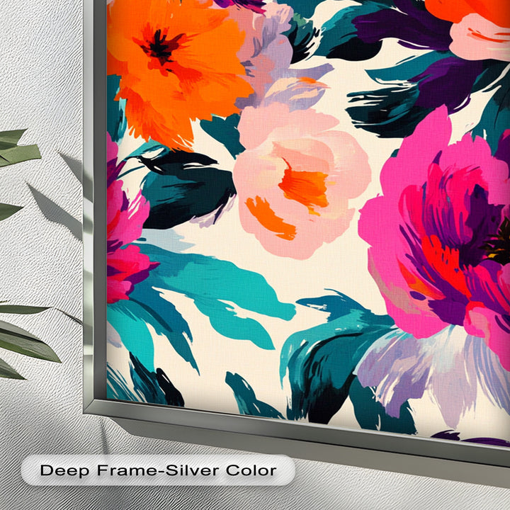 Bold Boho Bloom – Fauvist Floral Explosion Oil Painting