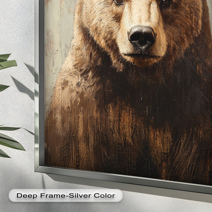 Brown Bear Portrait - Animal Oil Painting