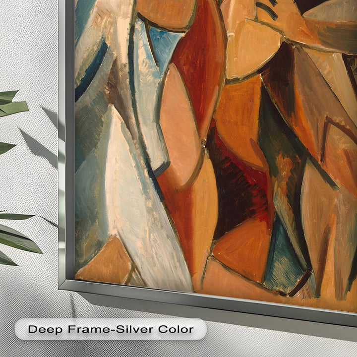Embrace in Earth Tones – Picasso Oil Painting