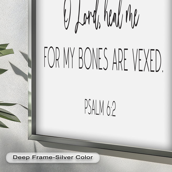 Psalm 6:2 Wandkunst – Christliche Bibel-Ölgemälde
