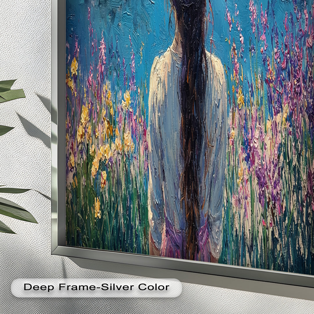 Girl by the Water – Impressionist Oil Painting