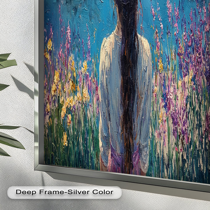 Girl by the Water – Impressionist Oil Painting