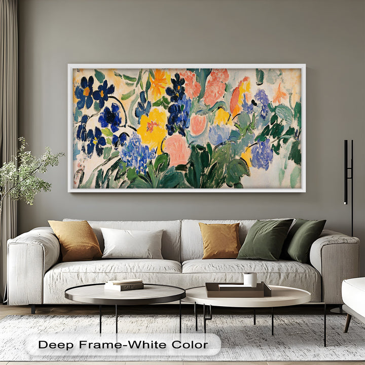 Fauvist Floral Explosion – Colorful Expressionist Oil Painting
